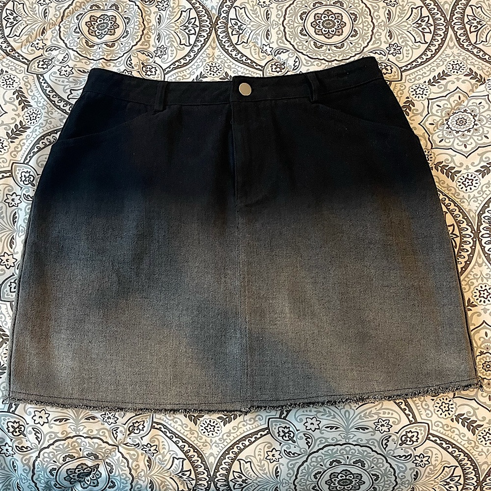 She+Sky Ombré Jean Skirt
